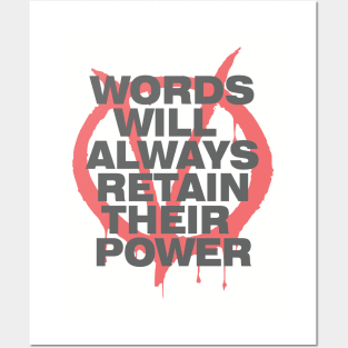 Words Power - V for Vendetta Posters and Art